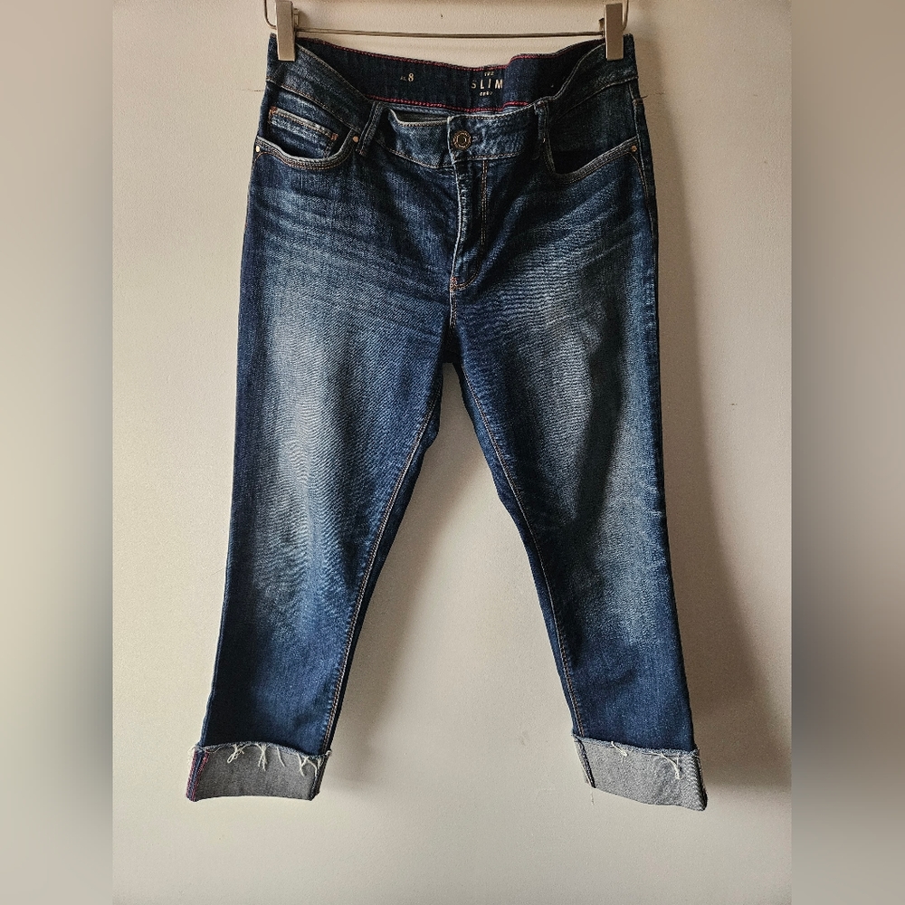*2 For $30* White House Black Market slim crop jean. Size 8
